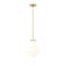 Z-Lite Newbury 1 Light Pendant, 13in. W x 14.25in. H, Modern Gold 7512P13-MGLD - alternate 1